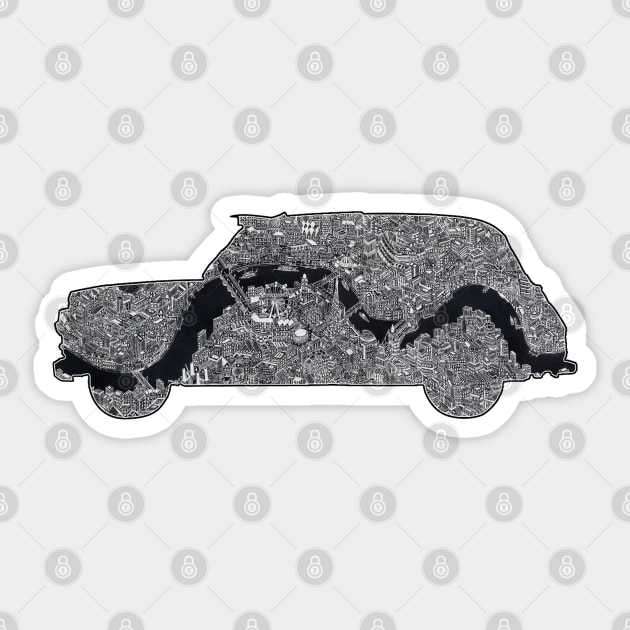 London map Taxi Sticker by ol1ie